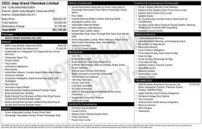2022 Jeep Grand Cherokee Limited