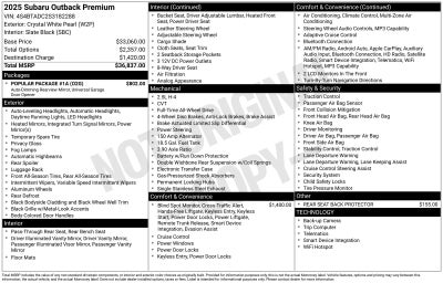 2025 Subaru Outback Premium