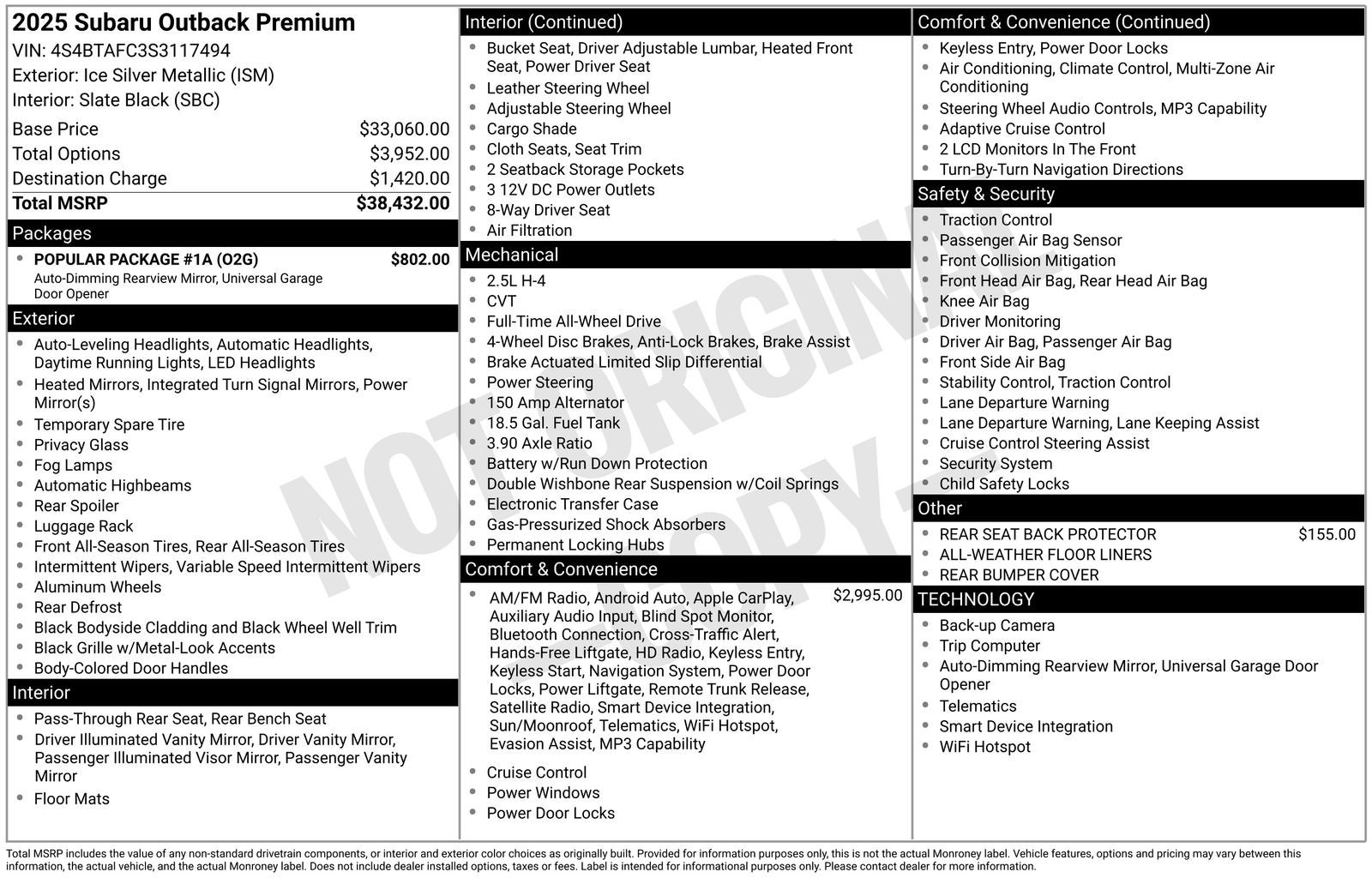 2025 Subaru Outback Premium