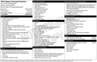 2023 Subaru Crosstrek Premium