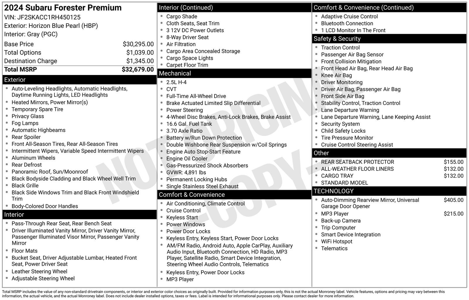 2024 Subaru Forester Premium