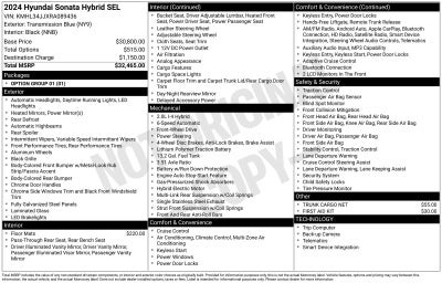 2024 Hyundai Sonata Hybrid SEL
