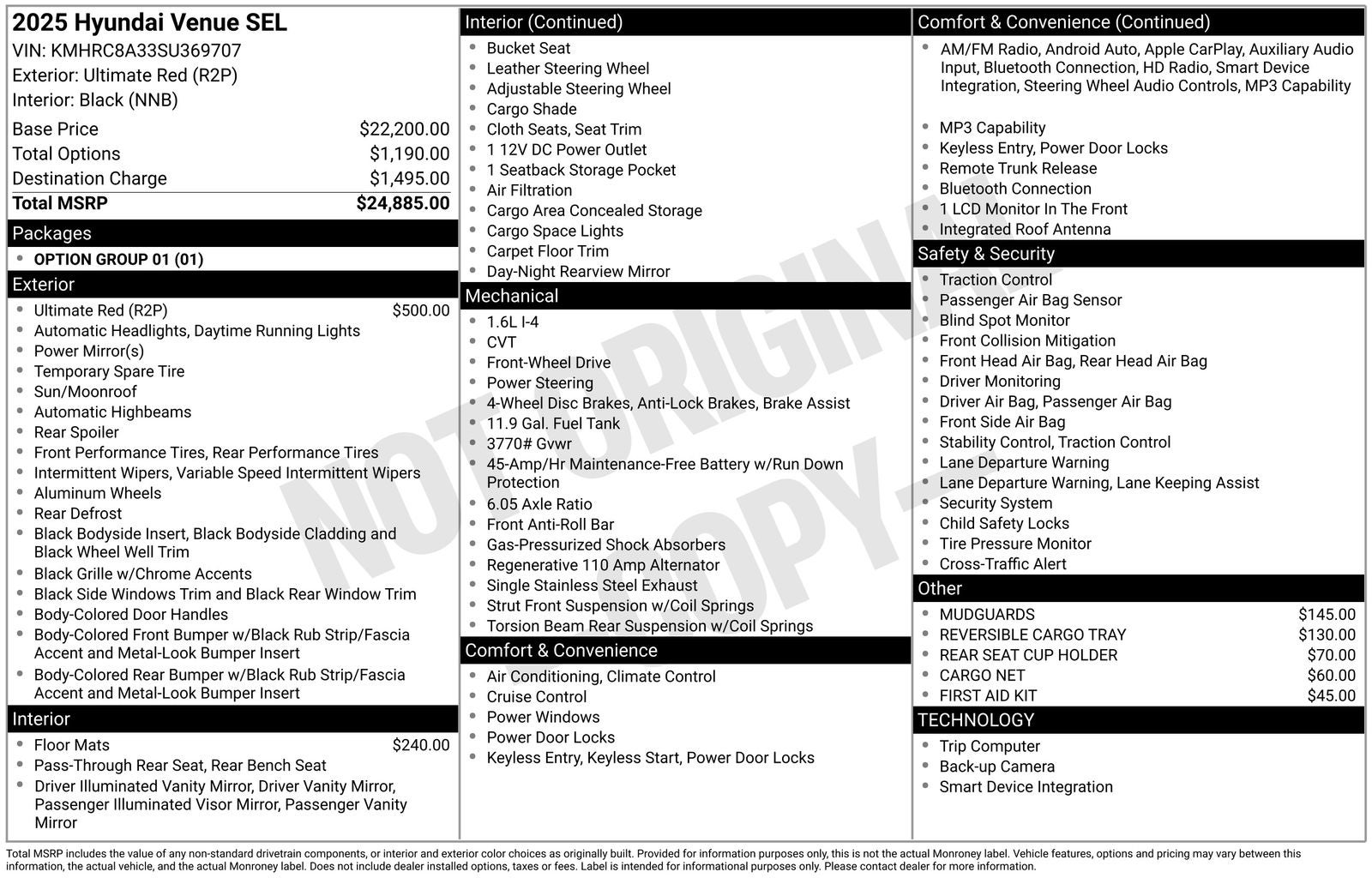 2025 Hyundai Venue SEL