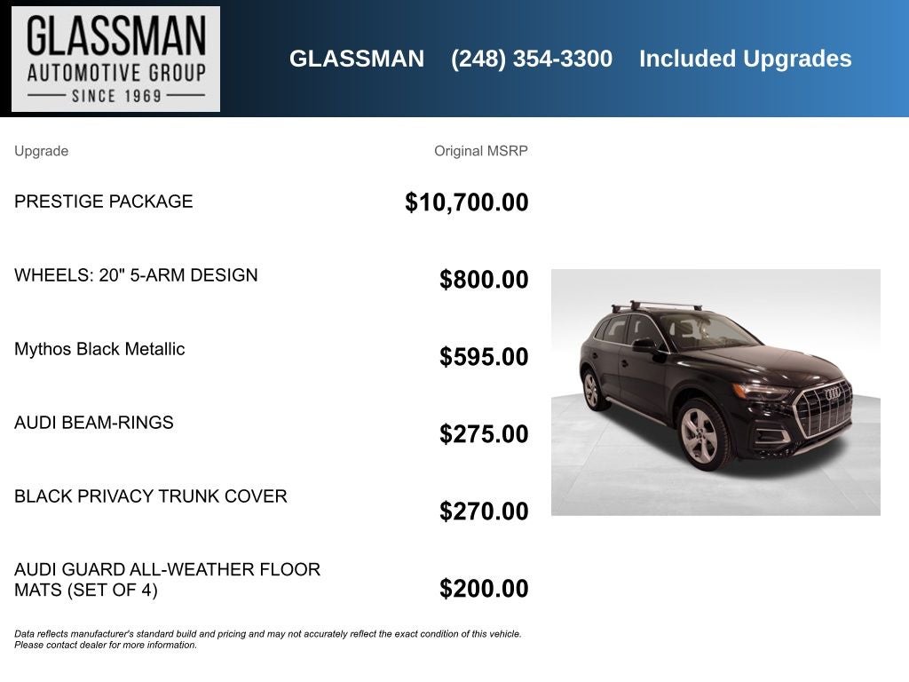 2021 Audi Q5 45 Prestige quattro